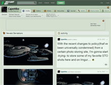 Tablet Screenshot of capemike.deviantart.com