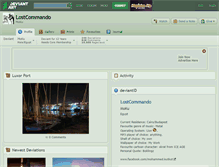 Tablet Screenshot of lostcommando.deviantart.com