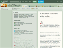 Tablet Screenshot of anime-wallpaperz.deviantart.com