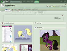 Tablet Screenshot of bewarexsteph.deviantart.com