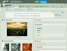 Tablet Screenshot of anddroid.deviantart.com