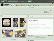 Tablet Screenshot of inukarada.deviantart.com