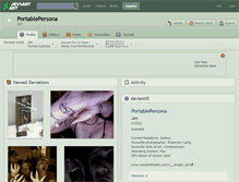 Tablet Screenshot of portablepersona.deviantart.com