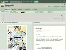 Tablet Screenshot of cheezeaddict.deviantart.com