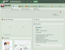 Tablet Screenshot of dancegril.deviantart.com