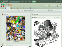 Tablet Screenshot of derede.deviantart.com