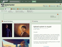 Tablet Screenshot of flamberhamber.deviantart.com