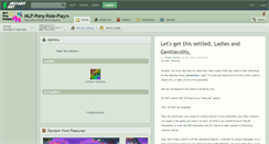 Desktop Screenshot of mlp-pony-role-play.deviantart.com