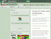 Tablet Screenshot of mlp-pony-role-play.deviantart.com