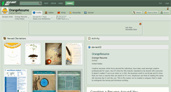 Desktop Screenshot of orangeresume.deviantart.com