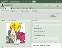 Tablet Screenshot of inuyasha-kun.deviantart.com