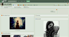 Desktop Screenshot of color-of-death.deviantart.com