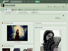 Tablet Screenshot of color-of-death.deviantart.com