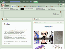 Tablet Screenshot of mokoni.deviantart.com