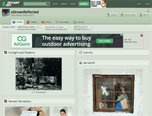Tablet Screenshot of adreamreflected.deviantart.com