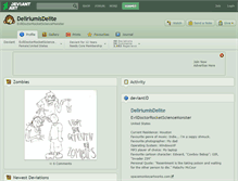 Tablet Screenshot of deliriumisdelite.deviantart.com