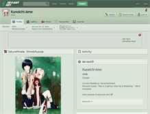 Tablet Screenshot of kunoichi-ame.deviantart.com