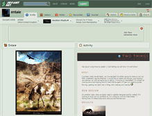Tablet Screenshot of entaie.deviantart.com
