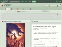 Tablet Screenshot of gingaspace.deviantart.com