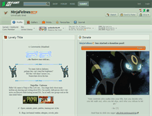 Tablet Screenshot of ninjafelines.deviantart.com