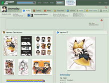 Tablet Screenshot of doomaday.deviantart.com