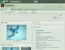 Tablet Screenshot of holy-granade.deviantart.com