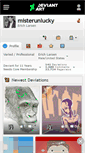 Mobile Screenshot of misterunlucky.deviantart.com