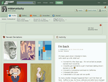 Tablet Screenshot of misterunlucky.deviantart.com