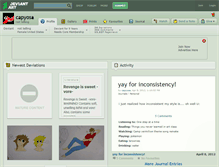 Tablet Screenshot of capyosa.deviantart.com