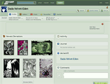 Tablet Screenshot of dada-velvet-eden.deviantart.com