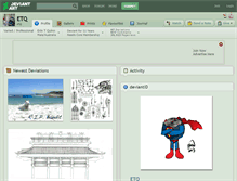 Tablet Screenshot of etq.deviantart.com