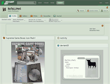 Tablet Screenshot of batallines.deviantart.com