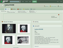 Tablet Screenshot of leatherwhore.deviantart.com