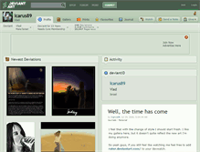 Tablet Screenshot of icarus89.deviantart.com