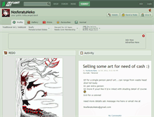 Tablet Screenshot of nosferatuneko.deviantart.com