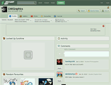 Tablet Screenshot of cmkgraphics.deviantart.com