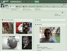 Tablet Screenshot of 3pi0.deviantart.com