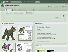 Tablet Screenshot of brokenshard-garou.deviantart.com