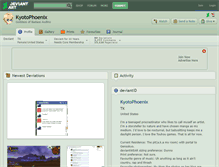 Tablet Screenshot of kyotophoenix.deviantart.com