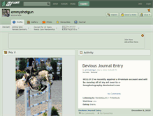 Tablet Screenshot of emmyshotgun.deviantart.com
