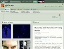 Tablet Screenshot of louistherogue.deviantart.com