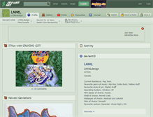 Tablet Screenshot of lmntl.deviantart.com