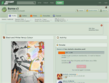 Tablet Screenshot of bunna-x3.deviantart.com