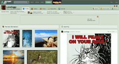 Desktop Screenshot of lonedoggy.deviantart.com