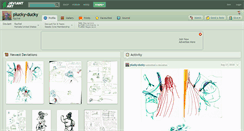Desktop Screenshot of plucky-ducky.deviantart.com