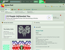 Tablet Screenshot of akuma-tsuki.deviantart.com
