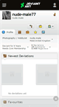 Mobile Screenshot of nude-male77.deviantart.com