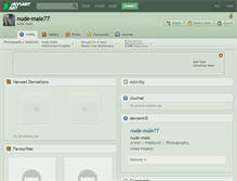 Tablet Screenshot of nude-male77.deviantart.com