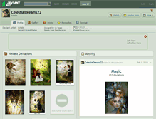 Tablet Screenshot of celestialdreams22.deviantart.com