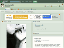 Tablet Screenshot of laneamaranth.deviantart.com